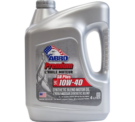 Моторное масло ABRO Premium Synthetic Blend полусинтетика SAE 10W40 4 л MO-SB-10-40-SP-4L