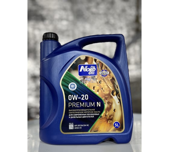 Моторное масло NORD OIL Premium N 0W-20 SN/CF 4л NRL102