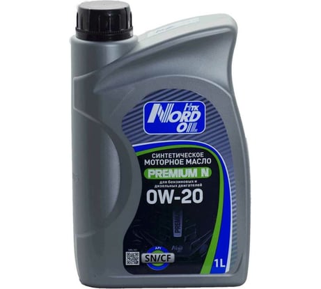 Моторное масло NORD OIL Premium N 0W-20 SN/CF 1 л NRL101