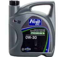 Моторное масло NORD OIL Premium N 0W-30 SN/CF 4 л NRL092