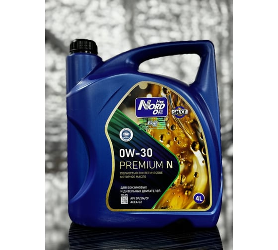 Моторное масло NORD OIL Premium N 0W-30 SN/CF 4 л NRL092