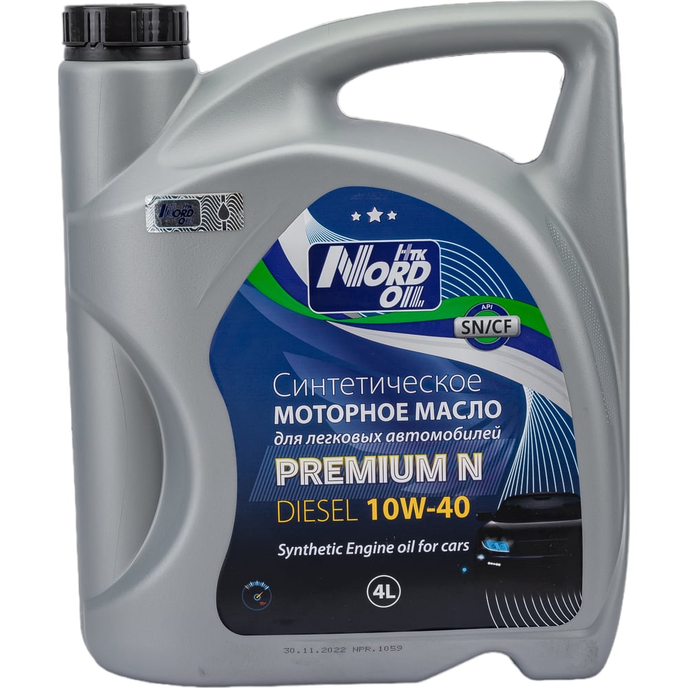 Моторное масло NORD OIL Premium N dizel 10W-40 SN/CF 4л NRL054 ...