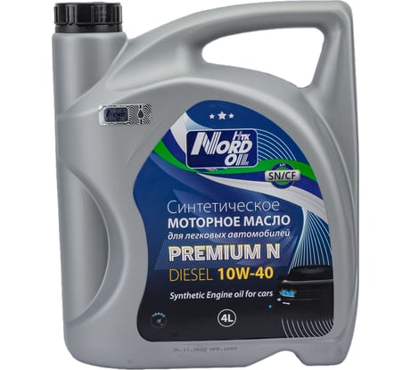 Моторное масло NORD OIL Premium N dizel 10W-40 SN/CF 4л NRL054