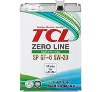 Моторное масло SOFT99 TCL Zero Line Fully Synth, Fuel Economy, SP, GF-6, 5W20, 4л арт. Z0040520SP 1773011