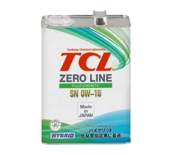 Моторное масло SOFT99 TCL Zero Line Fully Synth, Fuel Economy, SP, GF-6, 0W16, 4 л арт. Z0040016SP 1741021