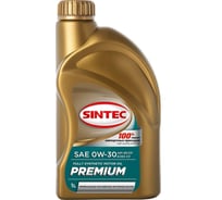 Синтетическое моторное масло Sintec premium sae 0w-30 api sp/cf acea c3, 1л 322765