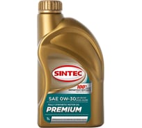 Синтетическое моторное масло Sintec premium sae 0w-30 api sp/cf acea a5/b5, 1л 322773