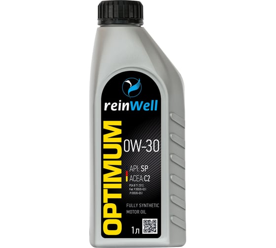 Моторное масло Reinwell 0W-30, API SP, ACEA C2, 1 л 4947