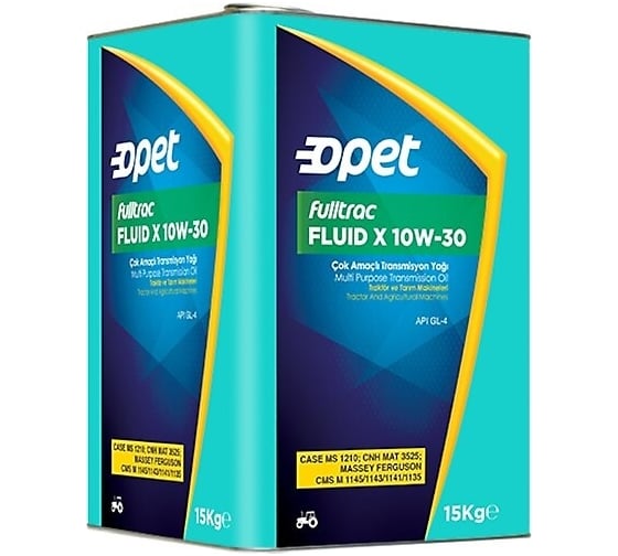 Универсальное тракторное масло OPET Fulltrac Fluid X минеральное, 10W-30, GL-4, 15 кг 601886966