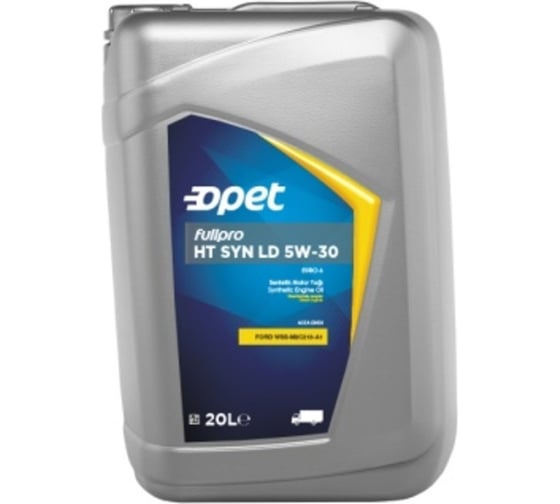 Моторное масло OPET Fullpro HT SYN LD синтетическое, 5W-30, E6/E9, 20 л 601375262