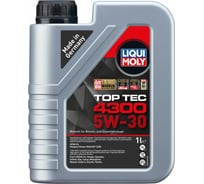 Моторное масло LIQUI MOLY Top Tec 4300 НС-синтетическое, 5W-30, C2, 1 л 2323