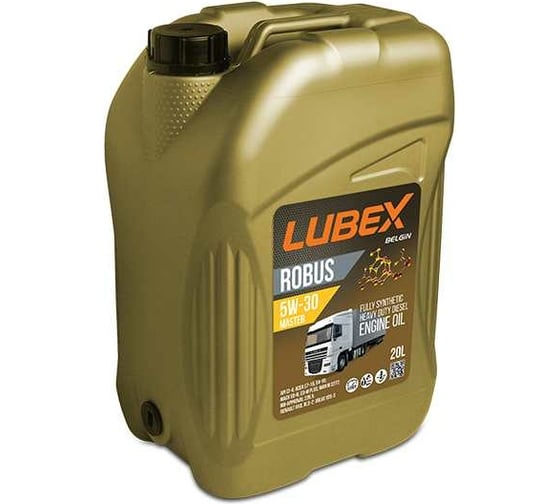 Синтетическое моторное масло Lubex ROBUS MASTER 5W-30 CI-4 E4/E7 20 л L019-0768-0020