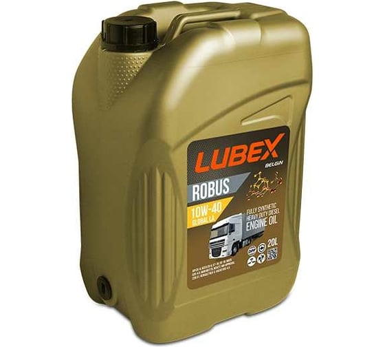 Синтетическое моторное масло Lubex ROBUS GLOBAL LA 10W-40 CK-4 E6/E7/E9 20 л L019-0763-0020