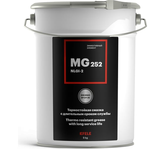 Универсальная термостойкая смазка EFELE MG-252 5 кг 0099057 1