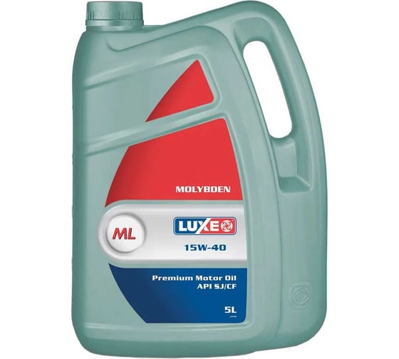 Моторное минеральное масло LUXE 15w40 молибден 5л 310 1