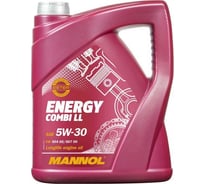 Синтетическое моторное масло MANNOL ENERGY COMBI LL 5W30 5 л 79075