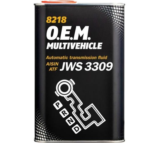 Жидкость АКПП MANNOL MULTIVEHICLE JWS 3309 1 л Metal 3067 1