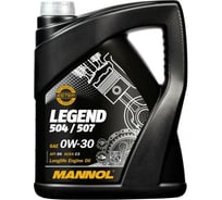 Синтетическое моторное масло MANNOL LEGEND 504/507 0W30 5 л 77305