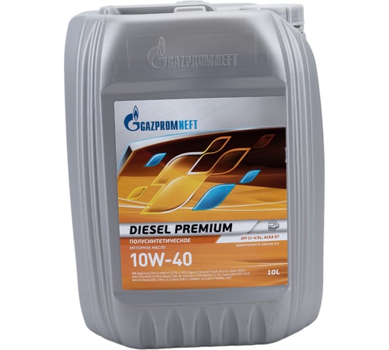 Моторное масло GAZPROMNEFT Diesel Premium 10W-40, 10 л 253142307