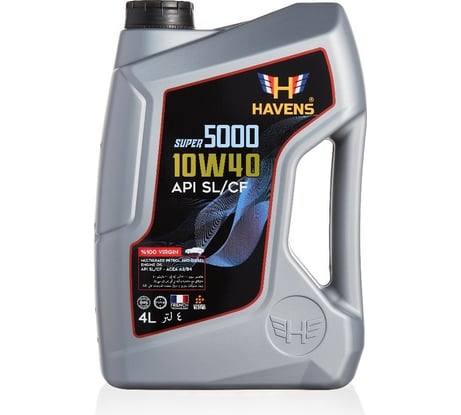 Моторное масло HAVENS Super 5000 SAE 10W40 API SL/CF, 4л HS510W40SL4
