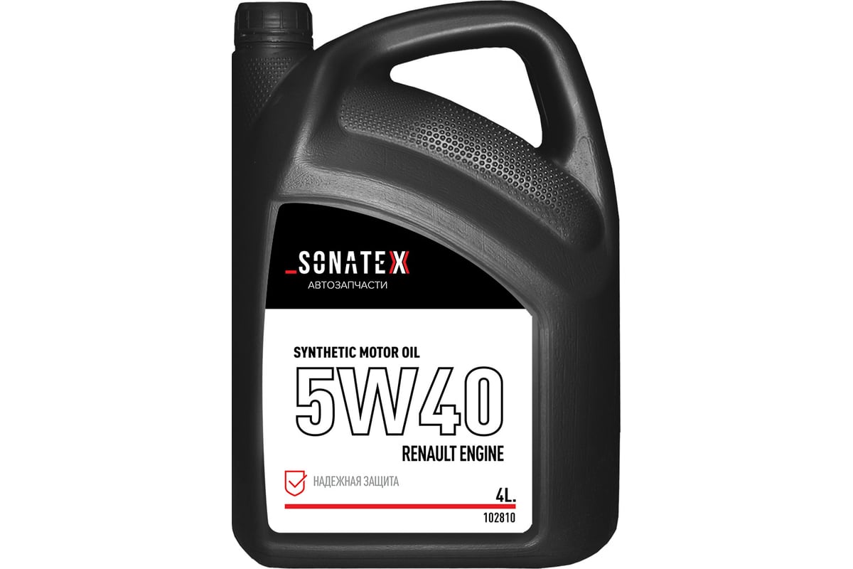 Моторное масло Sonatex 5W40 Renault Engine 4 л 102810 - выгодная цена ...
