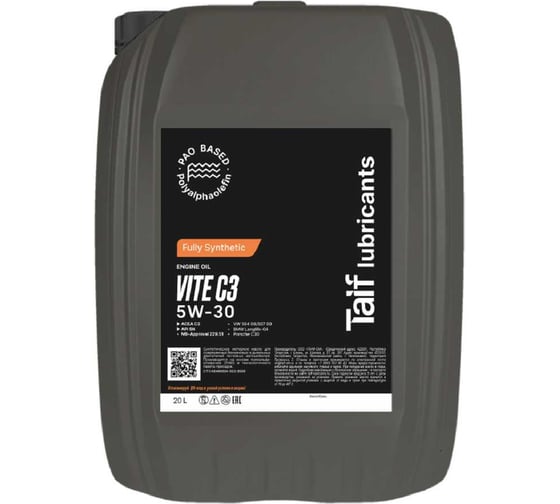 Моторное масло TAIF VITE 5W-30 20L SN C3 211015