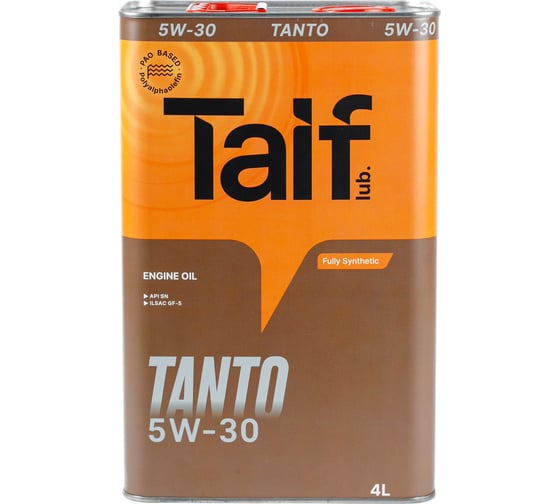 Моторное масло TAIF TANTO 5W-30 4 л SN GF-5 211042