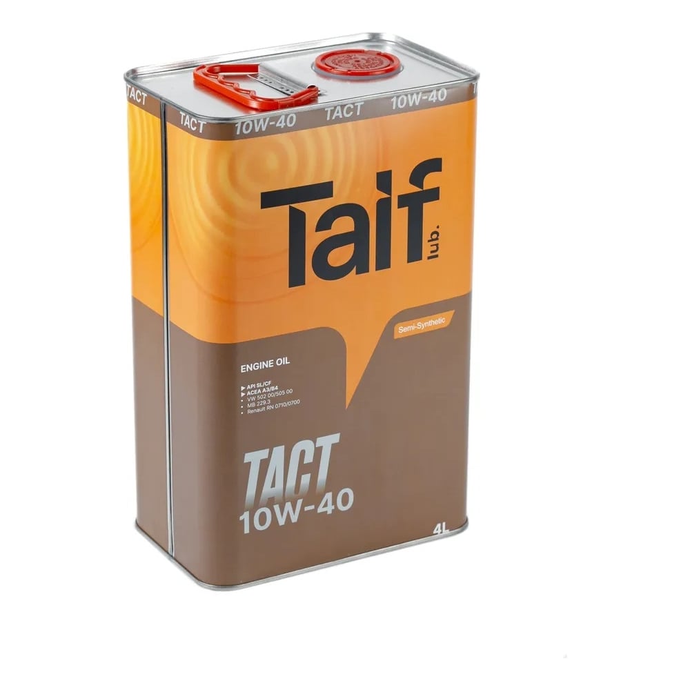 Моторное масло TAIF TACT 10W-40, 4 л, SL/CF, A3/B4 211062 - выгодная .
