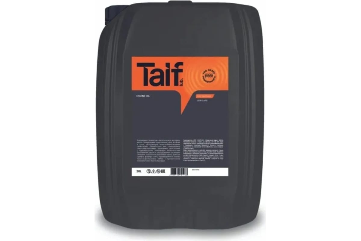 Моторное масло TAIF TACT 5W-40, 20 л, SL/CF, A3/B4 211055 - выгодная .