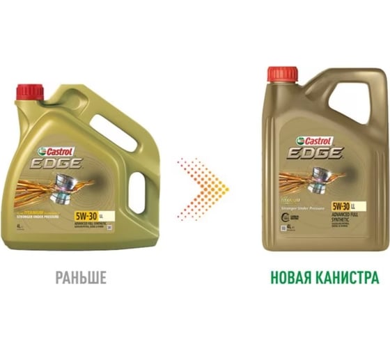 Моторное масло Castrol EDGE 5w30, LL, 4 л 15668E/15669A