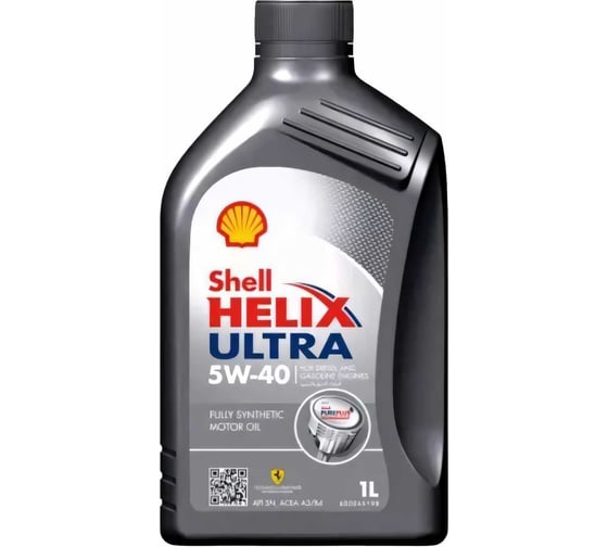 Синтетическое моторное масло Shell Ultra 5W-40, 1 л 550051592 1