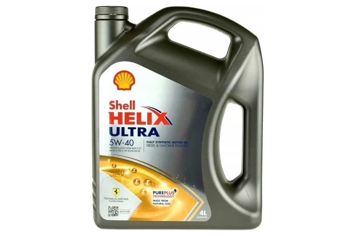 Моторное масло SHELL ULTRA 5w40, 4л 550052679 - выгодная цена, отзывы,  характеристики, фото - купить в Москве и РФ