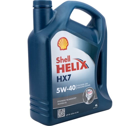 Моторное масло SHELL Helix HX7 5w40, 4л 550053770