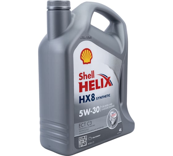 Моторное масло SHELL Helix HX8 Synthetic ECT C3, 5w30, 4 л 550045056