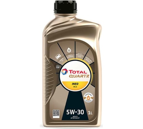 Моторное масло для 4-х тактных двигателей TOTAL QUARTZ INEO MC3 5W30, 1 л 213769