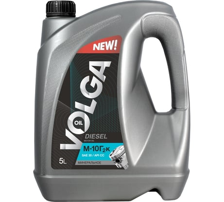 Минеральное моторное масло Волга-Ойл М-10Г2К 5 л 800810