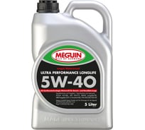 НС-синтетическое моторное масло MEGUIN Megol Motorenoel Ultra Performance Longlife 5W-40 CF/SN B4/A3, 5л 6328