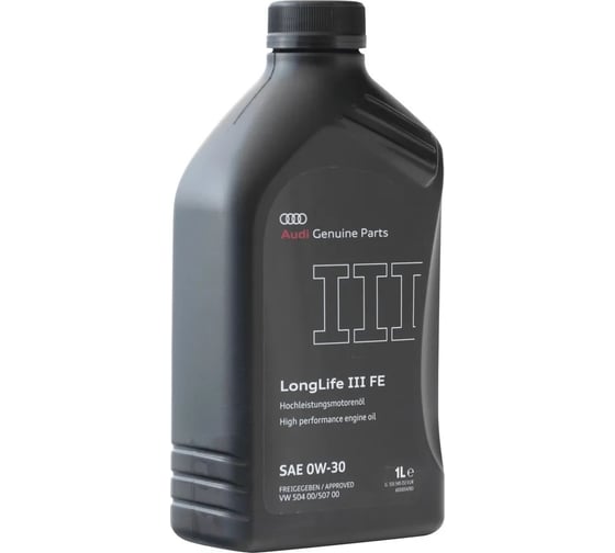 Синтетическое моторное масло VAG VW Group Audi Longlife III FE 0W-30 1л GS55545D2
