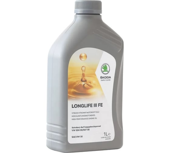 Синтетическое моторное масло VAG VW Group Skoda Longlife III FE 0W-30 1л GS55545F2