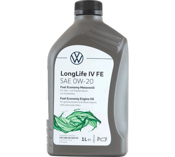 Синтетическое моторное масло VAG VW Group VW Longlife IV FE 0W-20 1л GS60577C2 1