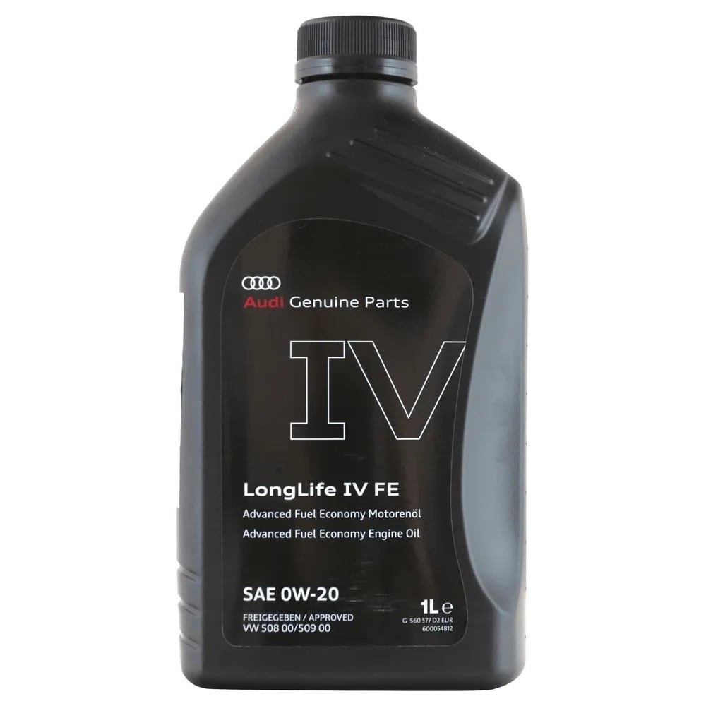 Синтетическое моторное масло VAG VW Group Audi LongLife IV FE 0W-20 1л ...