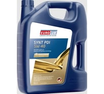 Моторное масло EUROLUB SYNT PDI 5W-40, ACEA C3, API SN/CF, синтетическое, 5 л 308005