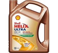 Синтетическое моторное масло SHELL Helix Ultra ECT C2/C3 0W-30 SN C2/C3, 5л 550046307