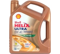 Синтетическое моторное масло SHELL Helix Ultra 0W-40 SP A3/B3/A3/B4, 5л 550065928