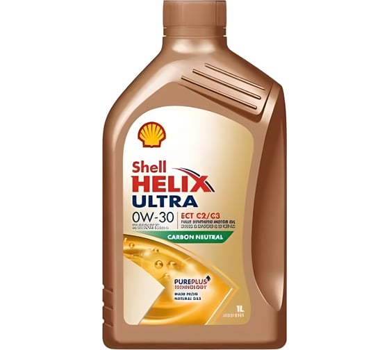 Синтетическое моторное масло SHELL Helix Ultra ECT C2/C3 0W-30 SN C2/C3, 1л 550046305 1