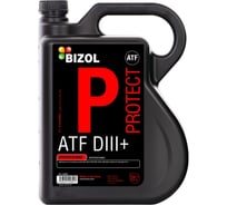 НС-синтетическое трансмиссионное масло для АКПП Bizol Protect ATF D-III+ 5л 22851