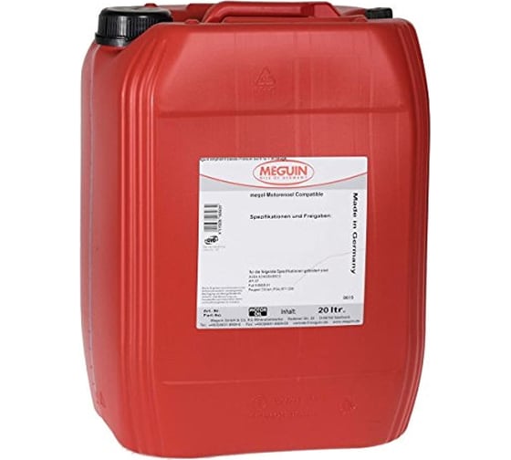 Моторное масло MEGUIN Megol Motorenoel New Generation НС-синтетическое, 5W-30, SN, C3, 20 л 6696