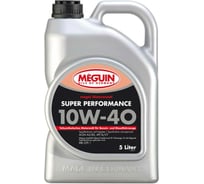 Моторное масло MEGUIN Megol Motorenoel Super Performance полусинтетическое, 10W-40, CF/SL, A3/B3, 5 л 4365