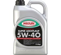 Моторное масло MEGUIN Megol Motorenoel Super Leichtlauf синтетическое, 5W-40, CF/SN, A3/B4, 5 л 4809