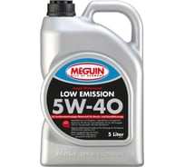 НС-синтетическое моторное масло MEGUIN Megol Motorenoel Low Emission 5W-40 CF/SN C3, 5л 6574